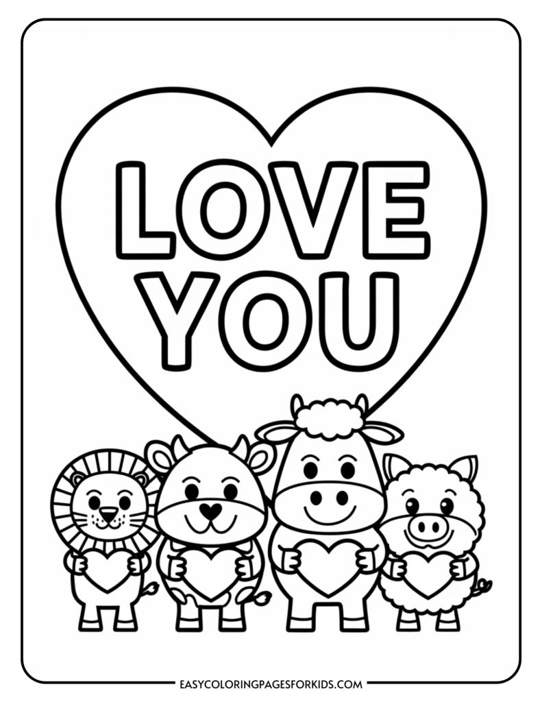 valentine's day heart coloring pages (12 free printable pages